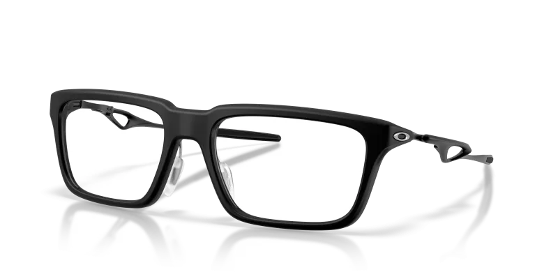 แว่นสายตา Oakley OX8211D-01 มุมเฉียง สี Satin Black สำหรับทุกเพศ