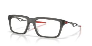 แว่นสายตา Oakley OX8211D-02 มุมเฉียง สี Satin Grey Smoke สำหรับทุกเพศ
