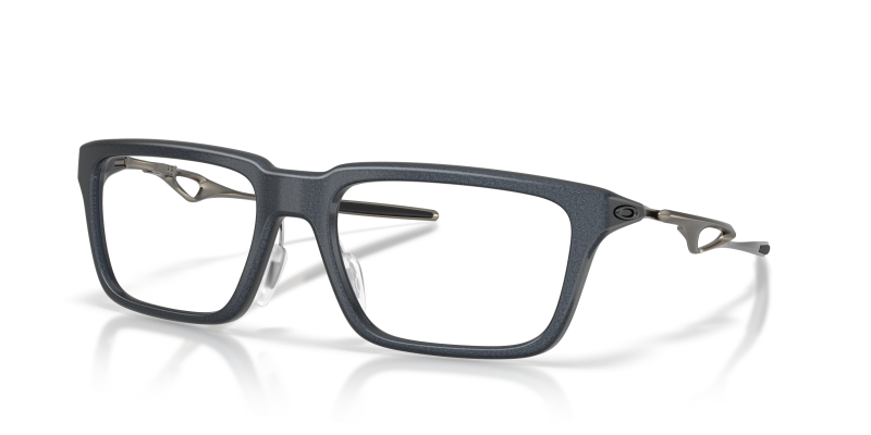 แว่นสายตา Oakley OX8211D-04 มุมเฉียง เหล็กสีน้ำเงินด้าน สำหรับทุกเพศ