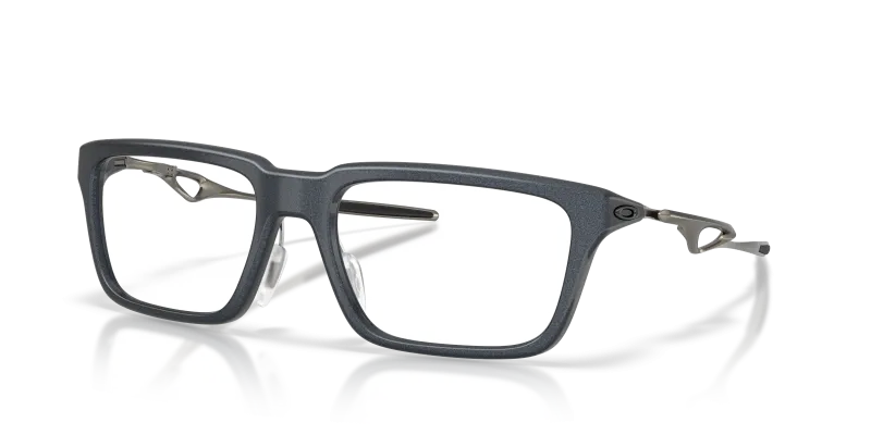 แว่นสายตา Oakley OX8211D-04 มุมเฉียง เหล็กสีน้ำเงินด้าน สำหรับทุกเพศ