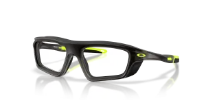 แว่นสายตา Oakley OX8213-02 มุมเฉียง สี Satin Grey Smoke สำหรับทุกเพศ