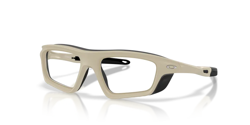 แว่นสายตา Oakley OX8213-03 มุมเฉียง สีทรายด้าน สำหรับทุกเพศ