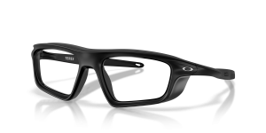 แว่นสายตา Oakley OX8215-01 มุมเฉียง สี Satin Black สำหรับทุกเพศ