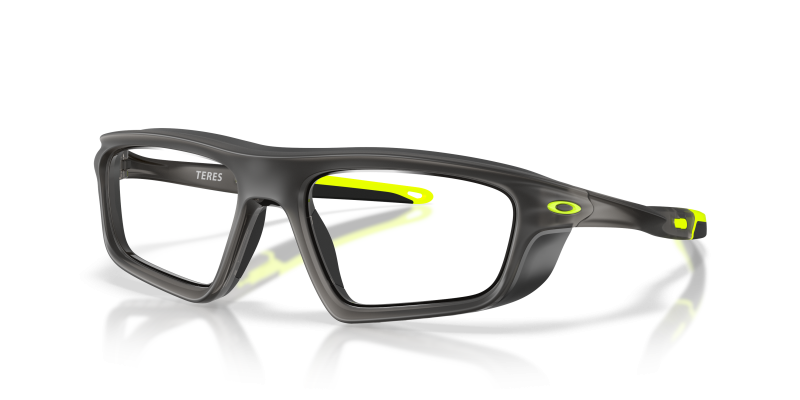 กรอบแว่นสายตา Oakley Teres OX8215-02 Satin Grey Smoke แว่นสายตา Oakley OX8215-02 มุมเฉียง สี Satin Grey Smoke สำหรับทุกเพศ
