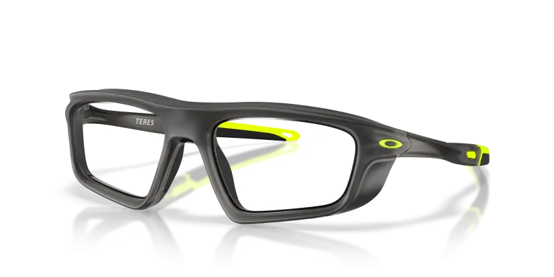 กรอบแว่นสายตา Oakley Teres OX8215-02 Satin Grey Smoke แว่นสายตา Oakley OX8215-02 มุมเฉียง สี Satin Grey Smoke สำหรับทุกเพศ