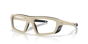 แว่นสายตา Oakley OX8215-03 มุมเฉียง สีทรายด้าน สำหรับทุกเพศ
