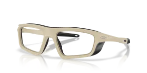 แว่นสายตา Oakley OX8215-03 มุมเฉียง สีทรายด้าน สำหรับทุกเพศ
