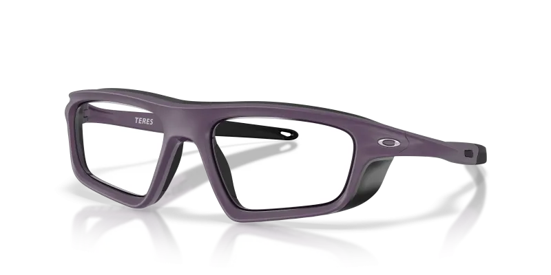 แว่นสายตา Oakley OX8215-04 มุมเฉียง สีมะเขือม่วงเนื้อแมท สำหรับทุกเพศ