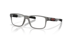 แว่นสายตา Oakley OY8007-15 มุมเฉียง สี Satin Grey Smoke สำหรับเด็กผู้ชาย
