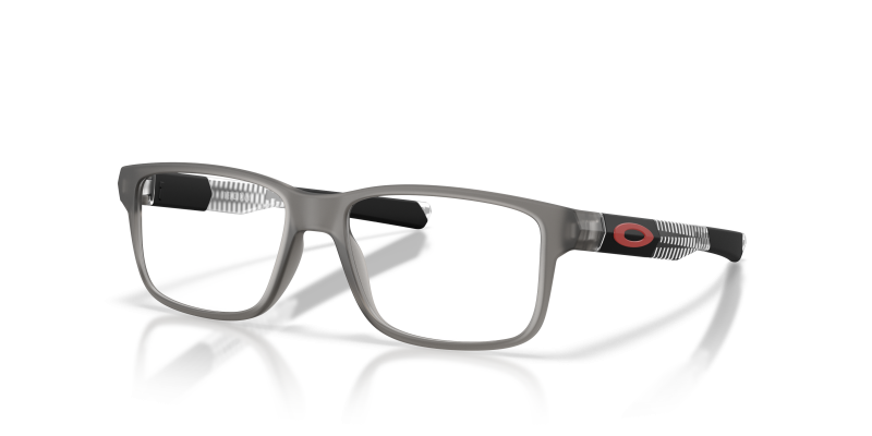 แว่นสายตา Oakley OY8007-15 มุมเฉียง สี Satin Grey Smoke สำหรับเด็กผู้ชาย
