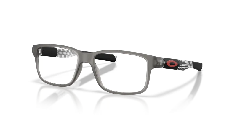 กรอบแว่นสายตา Oakley Youth Field Day OY8007-15 Satin Grey Smoke แว่นสายตา Oakley OY8007-15 มุมเฉียง สี Satin Grey Smoke สำหรับเด็กผู้ชาย