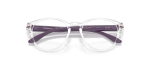 กรอบแว่นสายตา Oakley Round Off OY8017-06 Polished Clear Oakley OY8017-06 801706 close-up ด้านหน้า