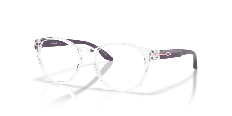 กรอบแว่นสายตา Oakley Round Off OY8017-06 Polished Clear Oakley OY8017-06 801706 แว่นสายตาใสสำหรับเด็ก