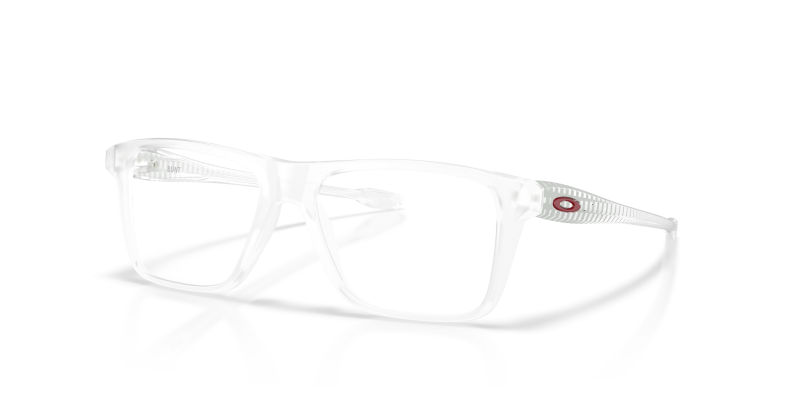กรอบแว่นสายตา Oakley Youth Bunt OY8026-11 Matte Clear แว่นสายตา Oakley OY8026-11 มุมเฉียง สีใสด้าน สำหรับเด็กผู้ชาย
