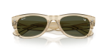 แว่นกันแดด Rayban Mega Wayfarer II RB0832SF-146031 Transparent Honey Green Classic Rayban RB0832SF 146031 close-up ด้านหน้า
