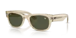 Rayban RB0832SF 146031 แว่นกันแดดกรอบใสสีน้ำผึ้งเลนส์เขียว สำหรับทุกเพศ