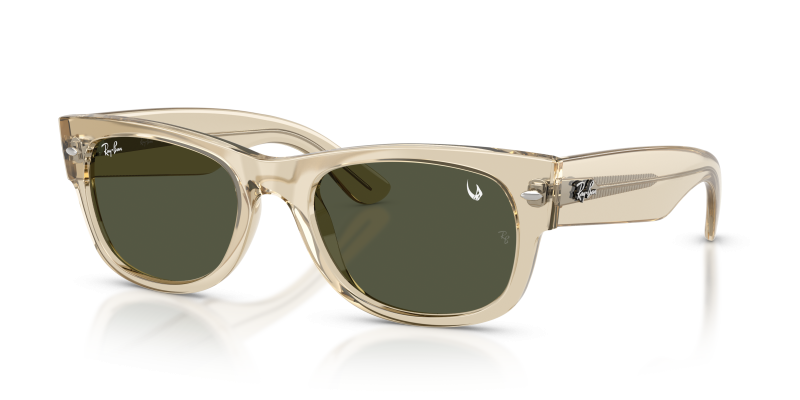 แว่นกันแดด Rayban Mega Wayfarer II RB0832SF-146031 Transparent Honey Green Classic Rayban RB0832SF 146031 แว่นกันแดดกรอบใสสีน้ำผึ้งเลนส์เขียว สำหรับทุกเพศ
