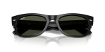 แว่นกันแดด Rayban Mega Wayfarer II RB0832SF-601/31 Black Green Rayban RB0832SF 601/31 close-up ด้านหน้า