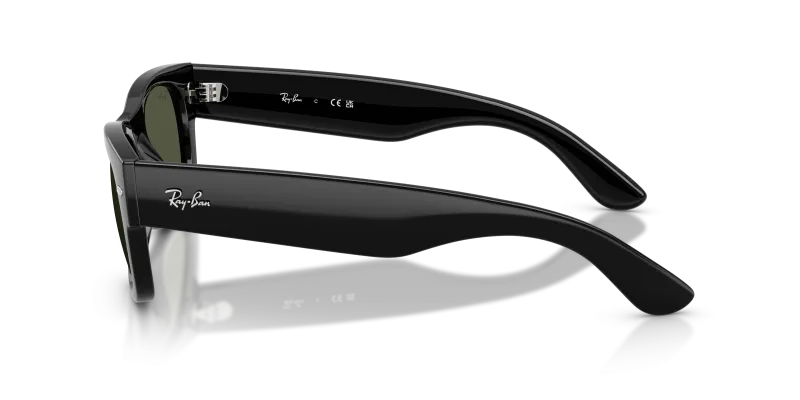 แว่นกันแดด Rayban RB0832SF 601/31 มุมข้าง ทรงเหลี่ยมโอเวอร์ไซส์อะซิเตท
