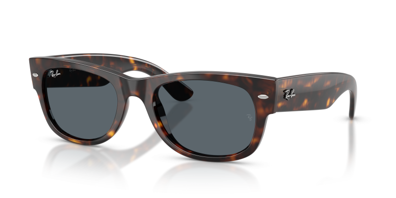 แว่นกันแดด Rayban Mega Wayfarer II RB0832SF-902/R5 Havana Blue Rayban RB0832SF-902/R5 แว่นกันแดดลายฮาวานาทรง Mega Wayfarer สำหรับทุกเพศ