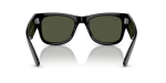 แว่นกันแดด Rayban Mega Wayfarer RB0840SF-901/31 Black Green Rayban RB0840SF 901/31 ขาแว่นด้านใน
