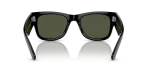 แว่นกันแดด Rayban Mega Wayfarer RB0840SF-901/31 Black Green Rayban RB0840SF 901/31 ขาแว่นด้านใน