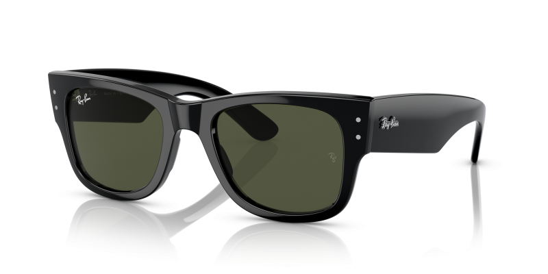 แว่นกันแดด Rayban Mega Wayfarer RB0840SF-901/31 Black Green Rayban RB0840SF 901/31 แว่นกันแดดสีดำเลนส์เขียว สำหรับทุกเพศ
