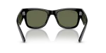 แว่นกันแดด Rayban Mega Wayfarer RB0840SF-901/58 Black Green Polarized Rayban RB0840SF 901/58 ขาแว่นด้านใน