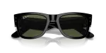 แว่นกันแดด Rayban Mega Wayfarer RB0840SF-901/58 Black Green Polarized Rayban RB0840SF 901/58 close-up ด้านหน้า