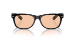 แว่นกันแดด Rayban New Wayfarer Low Bridge Fit RB2132F-601/4B Black Pink Rayban RB2132F 601/4B ด้านหน้า