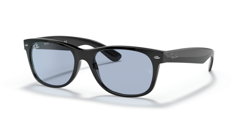 Rayban RB2132F 601/64 แว่นกันแดดสีดำเลนส์น้ำเงินเทาคลาสสิก สำหรับทุกเพศ