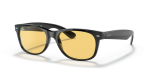 Rayban RB2132F-601/R6 แว่นกันแดดเวย์แฟเรอร์ดำเลนส์เหลืองคลาสสิก สำหรับทุกเพศ
