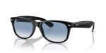 Rayban RB2132F-901/3F แว่นกันแดดดำเลนส์ไล่ระดับสีน้ำเงิน สำหรับทุกเพศ