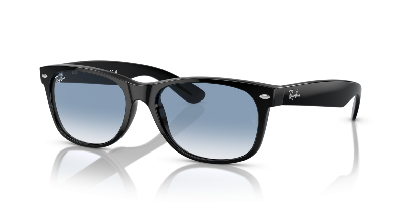 Rayban RB2132F-901/3F แว่นกันแดดดำเลนส์ไล่ระดับสีน้ำเงิน สำหรับทุกเพศ