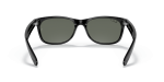 แว่นกันแดด Rayban New Wayfarer Low Bridge Fit RB2132F-901/58 Black G-15 Polarized Green Rayban RB2132F-901/58 ขาแว่นด้านใน
