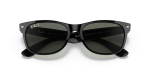 แว่นกันแดด Rayban New Wayfarer Low Bridge Fit RB2132F-901/58 Black G-15 Polarized Green Rayban RB2132F-901/58 close-up ด้านหน้า