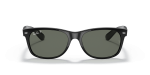 แว่นกันแดด Rayban New Wayfarer Low Bridge Fit RB2132F-901/58 Black G-15 Polarized Green Rayban RB2132F-901/58 ด้านหน้า