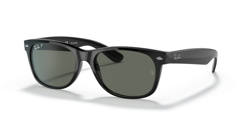 แว่นกันแดด Rayban New Wayfarer Low Bridge Fit RB2132F-901/58 Black G-15 Polarized Green Rayban RB2132F-901/58 แว่นกันแดดเลนส์โพลาไรซ์ G-15 สีเขียว ไซส์ 58 สำหรับทุกเพศ