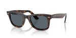 แว่นกันแดด Rayban Wayfarer RB2140F-1463R5 Havana Blue แว่นกันแดด Rayban RB2140F-1463R5 มุมเฉียง สีฮาวานา สำหรับทุกเพศ