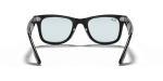 แว่นกันแดด Rayban Wayfarer RB2140F-601/R5 Black Light Grey Rayban RB2140F 601/R5 ขาแว่นด้านใน