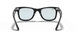 แว่นกันแดด Rayban Wayfarer RB2140F-601/R5 Black Light Grey Rayban RB2140F 601/R5 ขาแว่นด้านใน