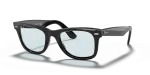 แว่นกันแดด Rayban Wayfarer RB2140F-601/R5 Black Light Grey Rayban RB2140F 601/R5 แว่นกันแดดสีดำเลนส์เทาอ่อน สำหรับทุกเพศ