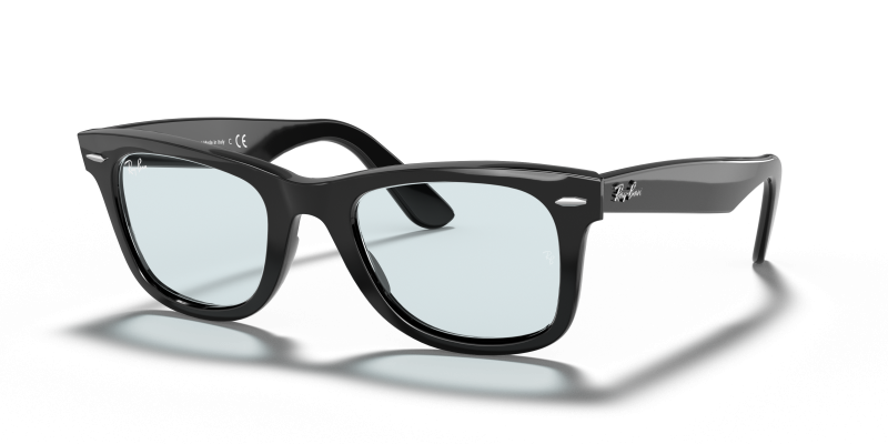 แว่นกันแดด Rayban Wayfarer RB2140F-601/R5 Black Light Grey Rayban RB2140F 601/R5 แว่นกันแดดสีดำเลนส์เทาอ่อน สำหรับทุกเพศ