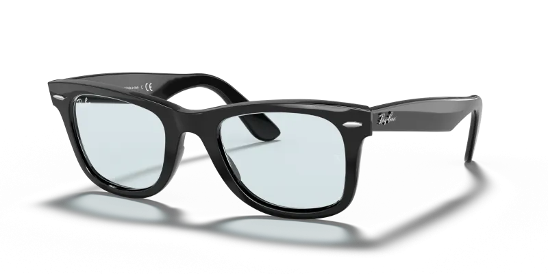 แว่นกันแดด Rayban Wayfarer RB2140F-601/R5 Black Light Grey Rayban RB2140F 601/R5 แว่นกันแดดสีดำเลนส์เทาอ่อน สำหรับทุกเพศ