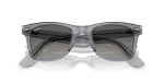 แว่นกันแดด Rayban Wayfarer RB2140F-684671 Transparent Grey Dark Grey Gradient แว่นกันแดด Rayban RB2140F-684671 close-up ด้านหน้า