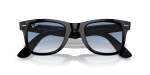 แว่นกันแดด Rayban Wayfarer RB2140F-901/3F Black Blue Rayban RB2140F 901/3F close-up ด้านหน้า