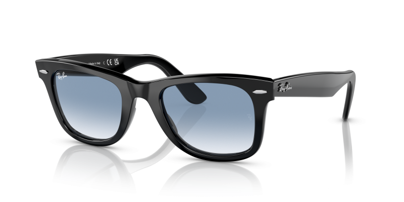 แว่นกันแดด Rayban Wayfarer RB2140F-901/3F Black Blue Rayban RB2140F 901/3F แว่นกันแดดดำ สำหรับทุกเพศ