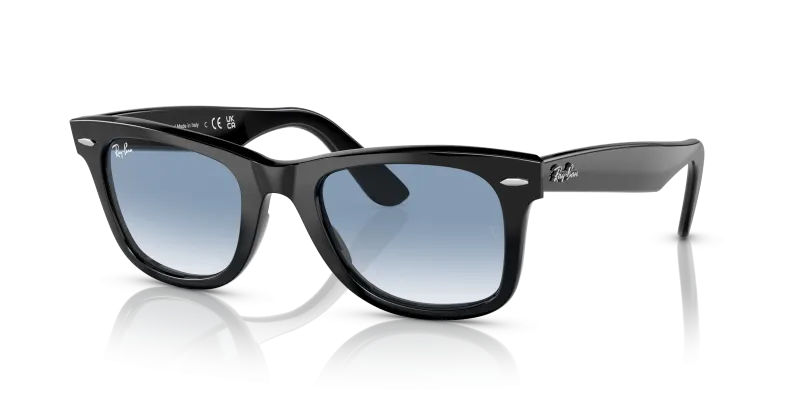 แว่นกันแดด Rayban Wayfarer RB2140F-901/3F Black Blue Rayban RB2140F 901/3F แว่นกันแดดดำ สำหรับทุกเพศ