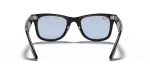 แว่นกันแดด Rayban Wayfarer RB2140F-901/64 Black Blue Grey Rayban RB2140F 901/64 ขาแว่นด้านใน