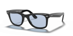 แว่นกันแดด Rayban Wayfarer RB2140F-901/64 Black Blue Grey Rayban RB2140F 901/64 แว่นกันแดดดำ สำหรับทุกเพศ